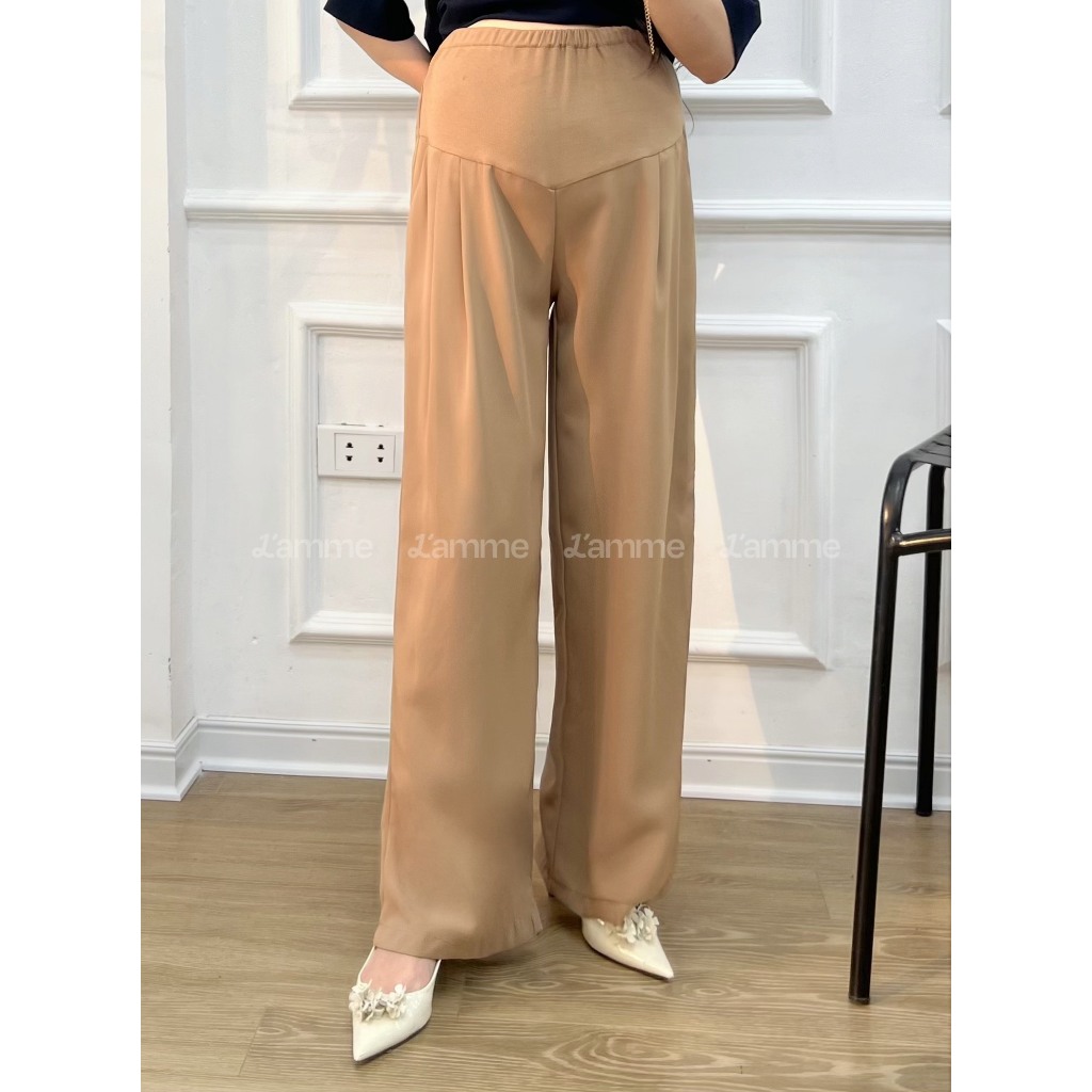 Ảnh Quần bầu Haili Pant dáng rộng với chất chéo hàn, thấm hút mồ hôi tốt phù hợp đi chơi đi làm thiết kế bởi L'AMME 3