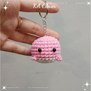 [Ảnh Thật + Sẵn hàng] Cá voi Bằng Len Handmade Làm Móc Khóa, Đồ Trang Trí