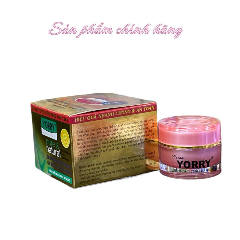 Kem YORRY dưỡng trắng giúp tái tạo da giảm nhăn da ngừa lão hóa 10gram