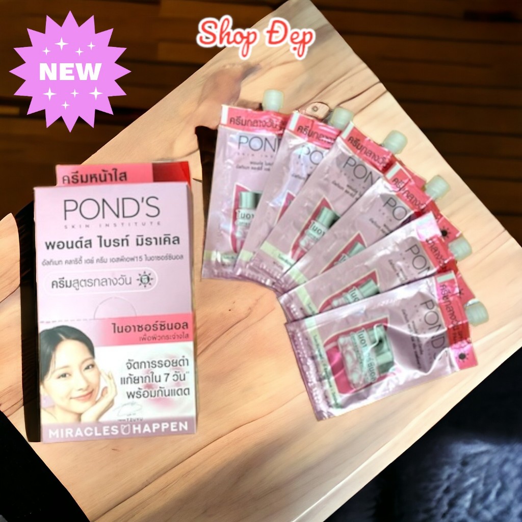 [MỚI] Hộp 6 gói Kem dưỡng Trắng Da Pond Thái Lan ban ngày 7g Pond's ...