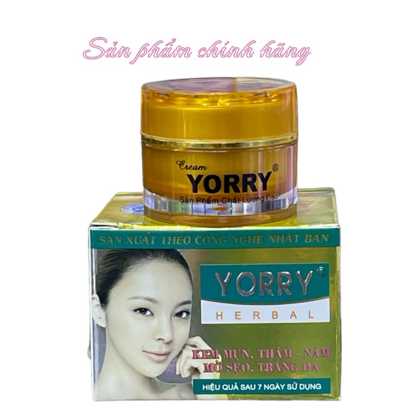 Kem YORRY mụn thâm nám mờ sẹo trắng da 10gram