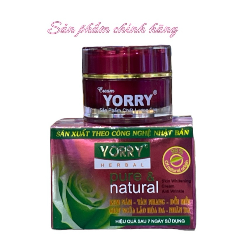 Kem YORRY nám tàn nhang đồi mồi ngừa lão hóa da nhăn da 10gram