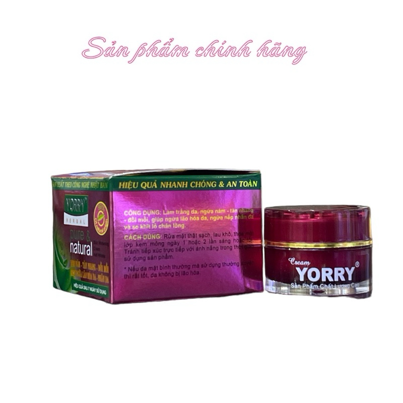 Kem YORRY nám tàn nhang đồi mồi ngừa lão hóa da nhăn da 10gram