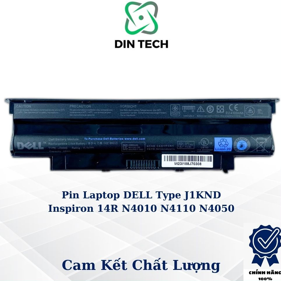 HCM Pin Laptop Dell Vostro 1450 N5110 14R Inspiron J1KND N4010 N5010 ...