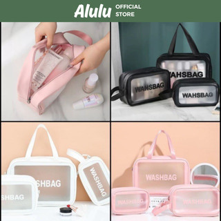 Sống Không Thể Thiếu Set 3 Túi Đựng Mỹ Phẩm Du Lịch Đựng Đồ Trang Điểm Sang Trọng Trong Suốt Chống Nước Tiện Dụng Alulu.