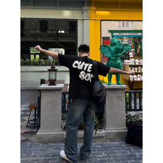 Áo thun cặp đôi nam nữ ,áo phông đồ đôi local brand fom rộng cùng người yêu tay ngắn cute boy girl 250gsm cao cấp [A154]