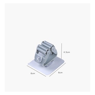 Móc Treo Chổi dán ốp tường Móc ốp tường Kẹp Giữ đồ vật dùng để lau Nhà Đa Năng
