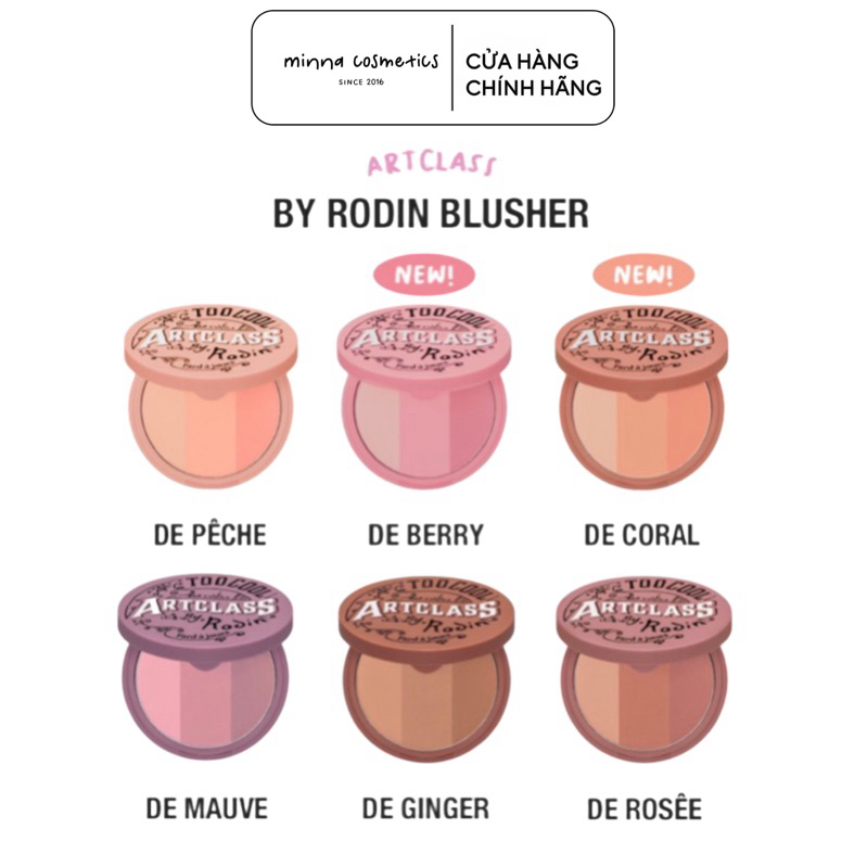 [TCFS] Phấn Má Hồng 3 Ô Too Cool Fo School Art Class By Rodin Blusher