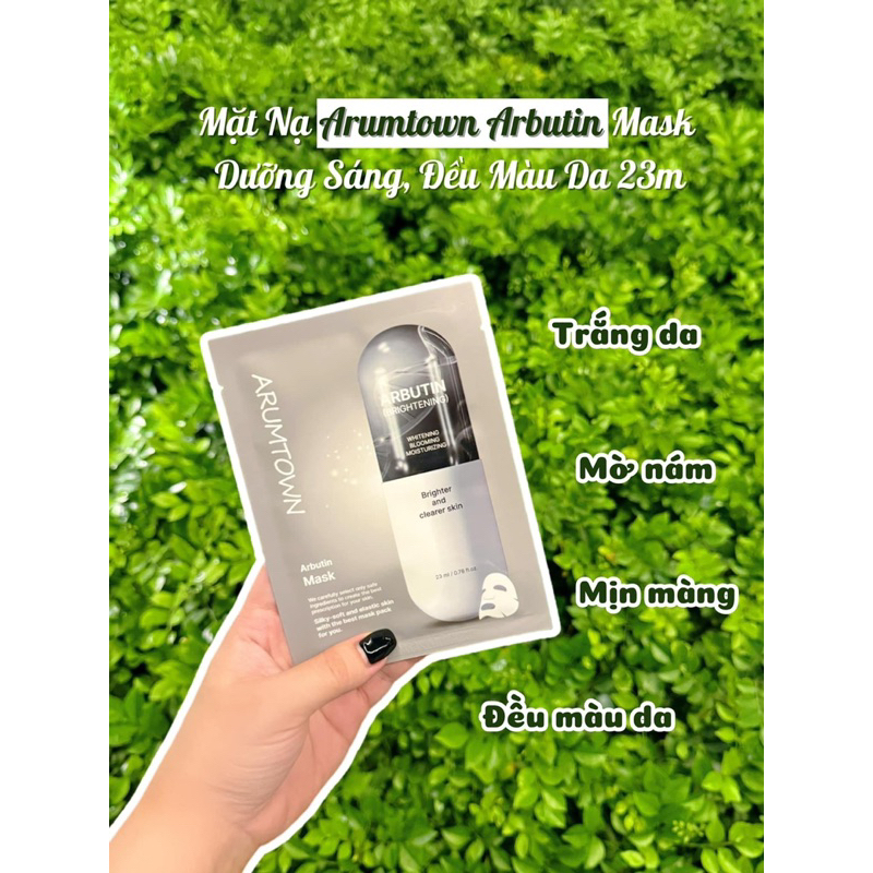 Combo 5-10 miếng Mặt Nạ Dưỡng Da Làm Sáng Cấp Ẩm Arumtown Hàn Quốc 23ml hạn 2028 Hàn Quốc  IS387