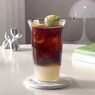 Ly thủy tinh siêu mỏng chịu nhiệt, cốc thủy tinh dùng uống cà phê, trà, soda, đồ uống có cồn 340ml