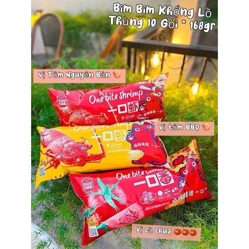 (Hàng sẵn) Bim Bim snack khổng lồ vị cà chua, tôm hùm cực ngon siêu ...