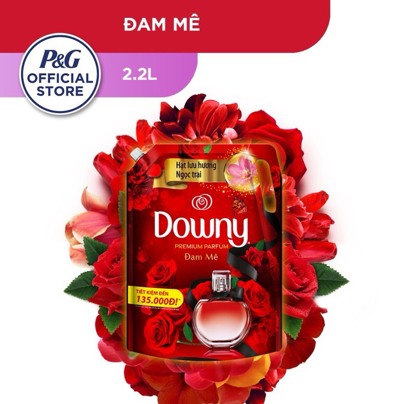 Nước Xả Vải DOWNY Tinh Dầu Thiên Nhiên/Nước Hoa Cao Cấp Túi 2.2L