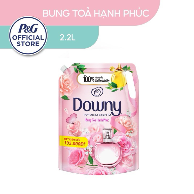 Nước Xả Vải DOWNY Tinh Dầu Thiên Nhiên/Nước Hoa Cao Cấp Túi 2.2L