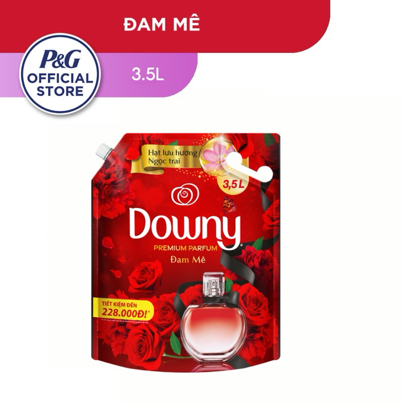 Nước Xả Vải DOWNY Hương Nước Hoa Cao Cấp Túi 3L ,3.5L Hương Đam Mê/ Huyền Bí/ Nắng Mai