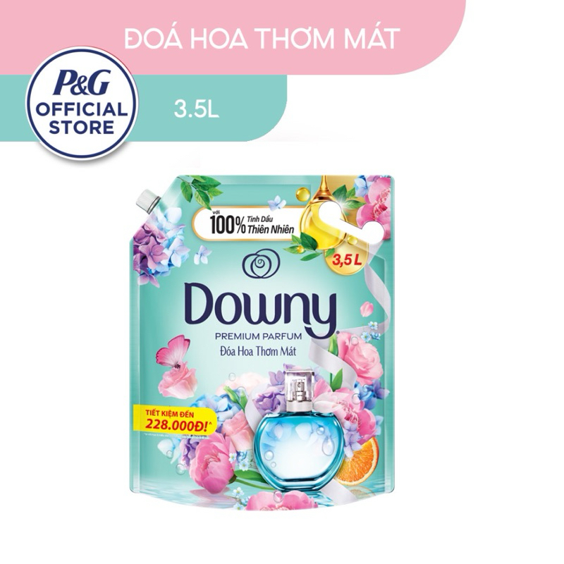 Nước Xả Vải DOWNY Hương Nước Hoa Cao Cấp Túi 3L ,3.5L Hương Đam Mê/ Huyền Bí/ Nắng Mai