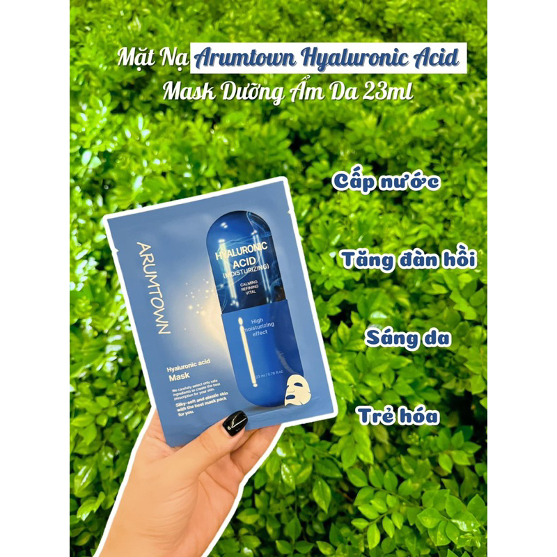 Combo 5-10 miếng Mặt nạ dưỡng da-ARUMTOWN HYALURONICACID MASK - hạn 2028 Hàn Quốc  IS404