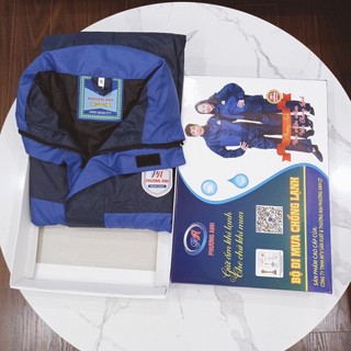 Hộp Áo Mưa Bộ Người Lớn 2 Lớp Cao Cấp Chống Thấm Chống Lạnh giữ nhiệt, vải dù siêu chống thấm[tặng kèm hộp 10 khẩu trang