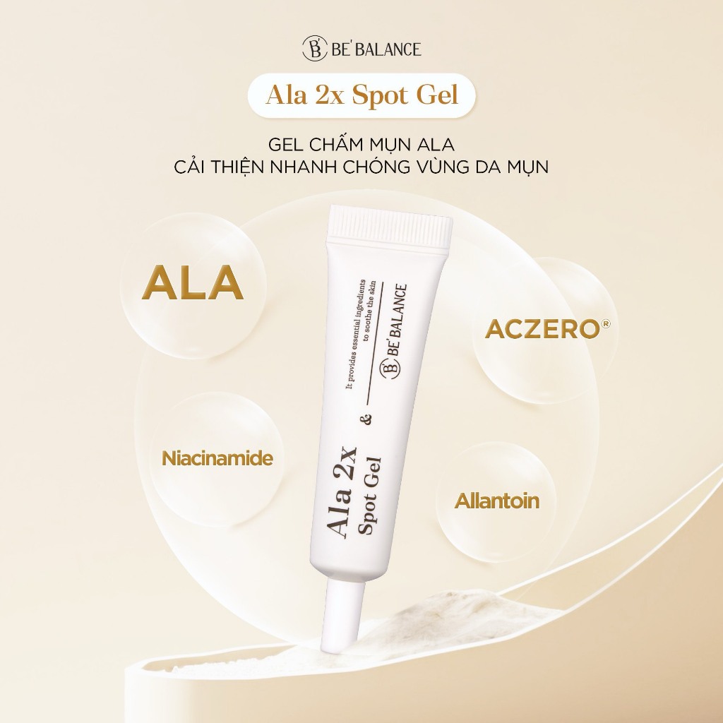 Bộ sản phẩm ALA 2X Be'Balance giúp ngăn ngừa mụn và kiểm soát bã nhờn