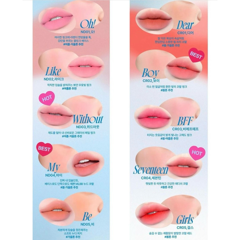Son và má hồng dạng kem Fwee Lip and Cheek Blurry Pudding pot 5g