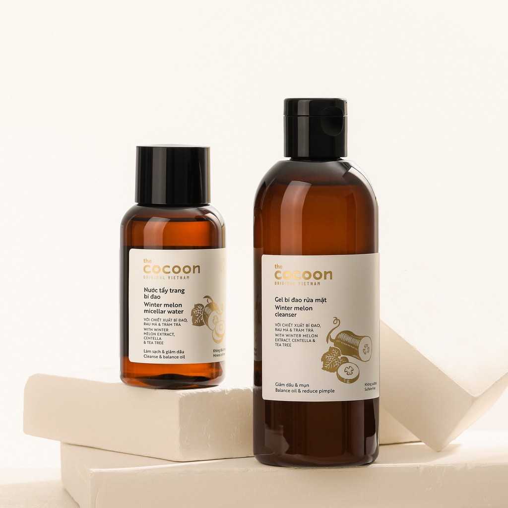Gel bí đao rửa mặt giảm dầu và mụn ẩn Cocoon