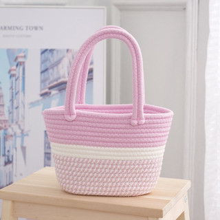 Túi Cói Đi Biển Vintage Kẻ Sọc Đẹp Cầm Tay Xinh Xắn Phong Cách Hàn Quốc Đi Chơi Du Lịch Alulu.store