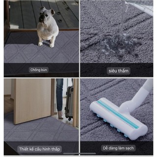 Sale ☑️ 35%Thảm xuất khẩu 43x76cm thấm nước chống trượt phòng khách villa khách sạn gia đình