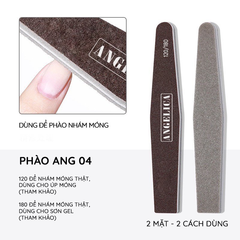 Dũa Móng Tay Nails ANGELICA Tổng Hợp Phào Móng Ngắn Dài Đủ Loại - Dụng Cụ Làm Nail ANGELICA