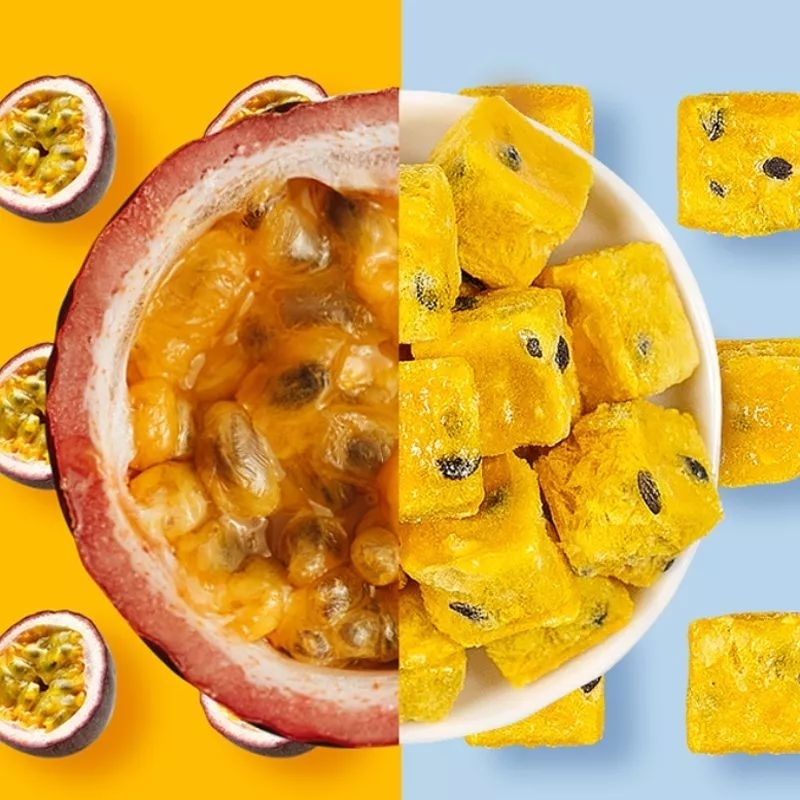 Chanh leo sấy thăng hoa nguyên chất loại  1kg - Hàng công ty chất lượng cao - viên chanh leo sấy thăng hoa
