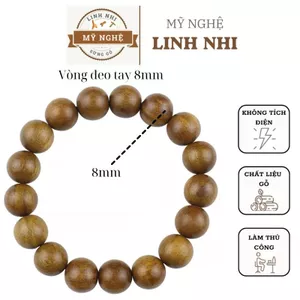 Vòng Đeo Tay Nam Nữ Gỗ Thơm Hạt 8 mm, Vòng Tay Phong Thuỷ Vân Đẹp Mùi Hương Tự Nhiên đẹp mê-Mỹ Nghệ Linh Nhii