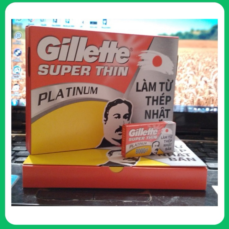 Lốc 20 hộp Lưỡi lam gillette GILLETTE SUPER THIN dao lam