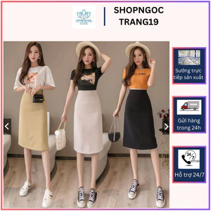 Chân Váy Chữ A Công Sở 60cm Dáng Dài Trẻ Trung_shopngoctrang19_CV117NT