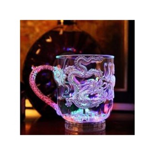 (freeship) Ly Nước Thần Kỳ loại lớn uống bia 400ml Đổi Màu Phát Sáng led 7 màu siêu đẹp