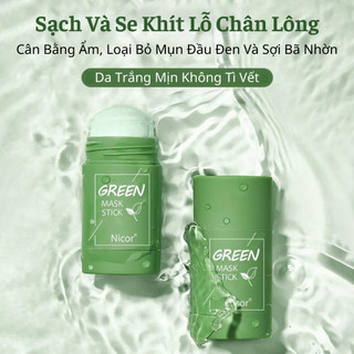 Mặt Nạ Lăn Trà Xanh Giúp Da Trắng Mịn Sạch Mụn Se Khít Lỗ Chân Lông Cân Bằng Ẩm Loại Bỏ Mụn Đầu Đen