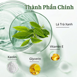 Mặt Nạ Lăn Trà Xanh Giúp Da Trắng Mịn Sạch Mụn Se Khít Lỗ Chân Lông Cân Bằng Ẩm Loại Bỏ Mụn Đầu Đen