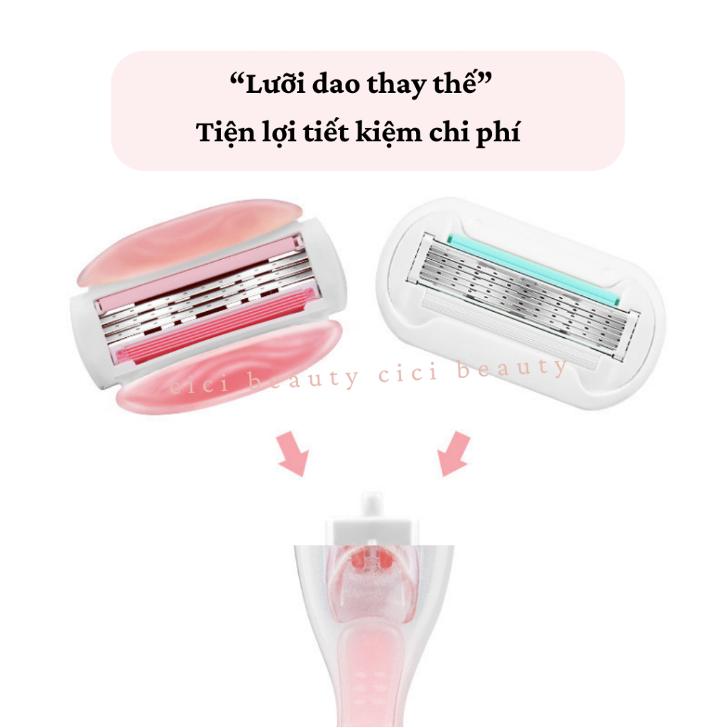 Đầu lưỡi rời thay thế dao cạo cho nữ có đầu bơ gillette venus comfortglide white tea venus