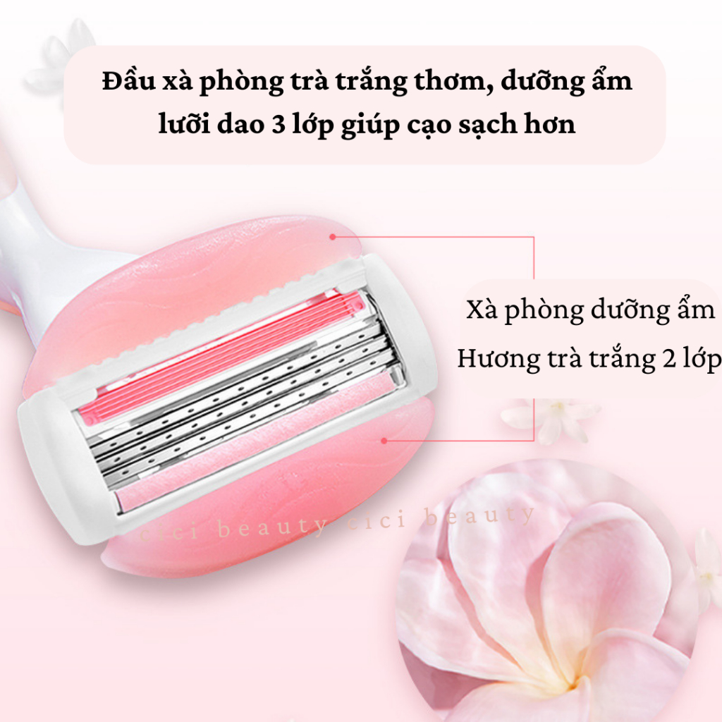 Đầu lưỡi rời thay thế dao cạo cho nữ có đầu bơ gillette venus comfortglide white tea venus