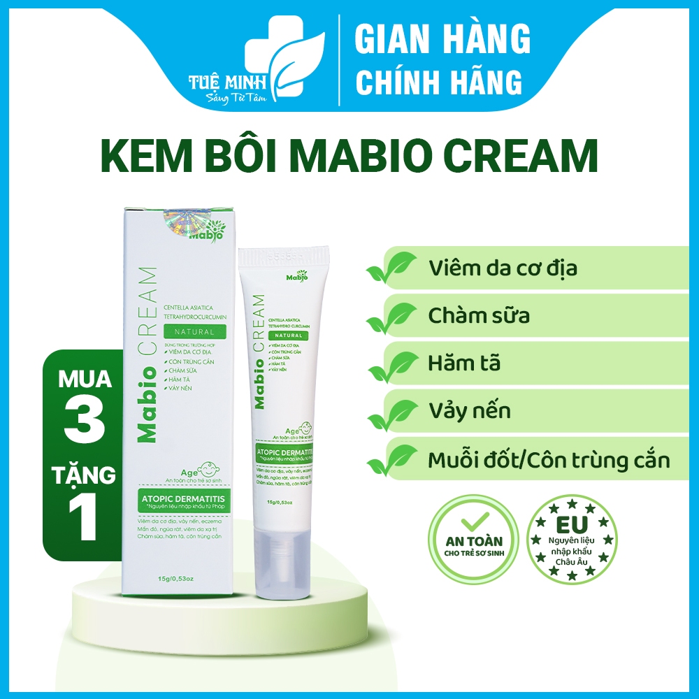 Mabio Cream – Kem Bôi Da Chàm Sữa, Hăm Tã, Vảy Nến, Viêm Da Cơ Địa ...
