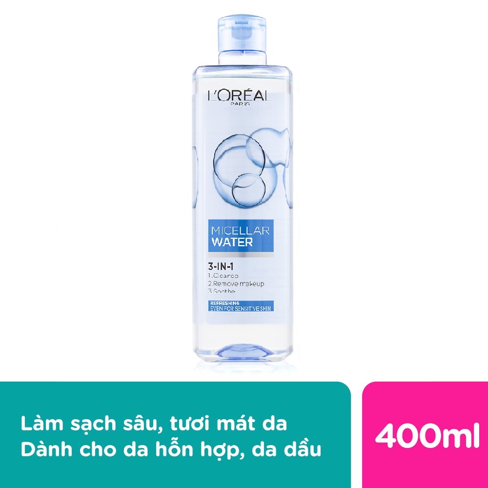 Ảnh Tẩy Trang L'Oreal Paris Skincare Micellar 400ml 2