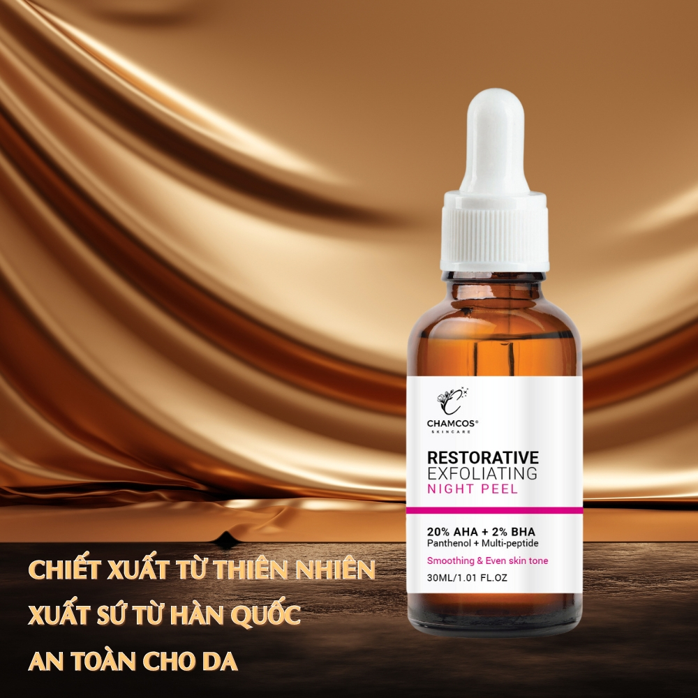 HSD:11/12/2026 Sale Peel da RESTORATIVE EXFOLIATING NIGHT PEEL CHAMCOS 30ml