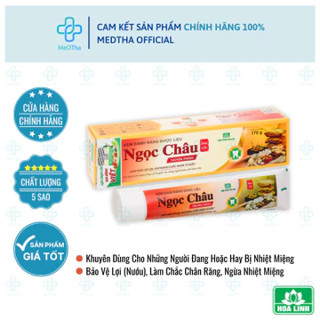 Kem đánh răng Dược liệu Ngọc Châu - Giúp trắng răng, bảo vệ răng miệng, thơm miệng Dược Hoa Linh