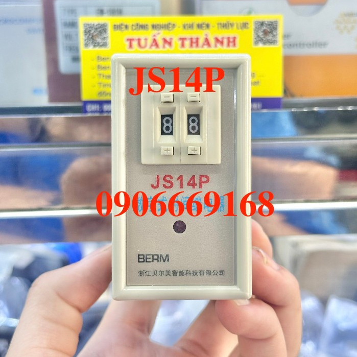 Rơle Timer JS14P 99S Hiệu BERM 220-380VAC ( TẶNG KÈM ĐẾ ) | Shopee Việt Nam
