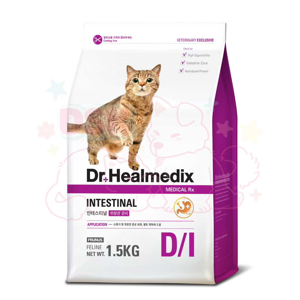 Thức Ăn Hạt Dr.Healmedix Intestinal Cải Thiện Tiêu Hóa Cho Mèo - Túi 1.5kg