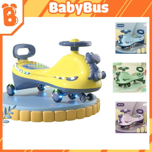 Xe lúc lắc khủng long BABYBUS cho bé có nhạc 2in1 xe chòi cho bé có đèn ...