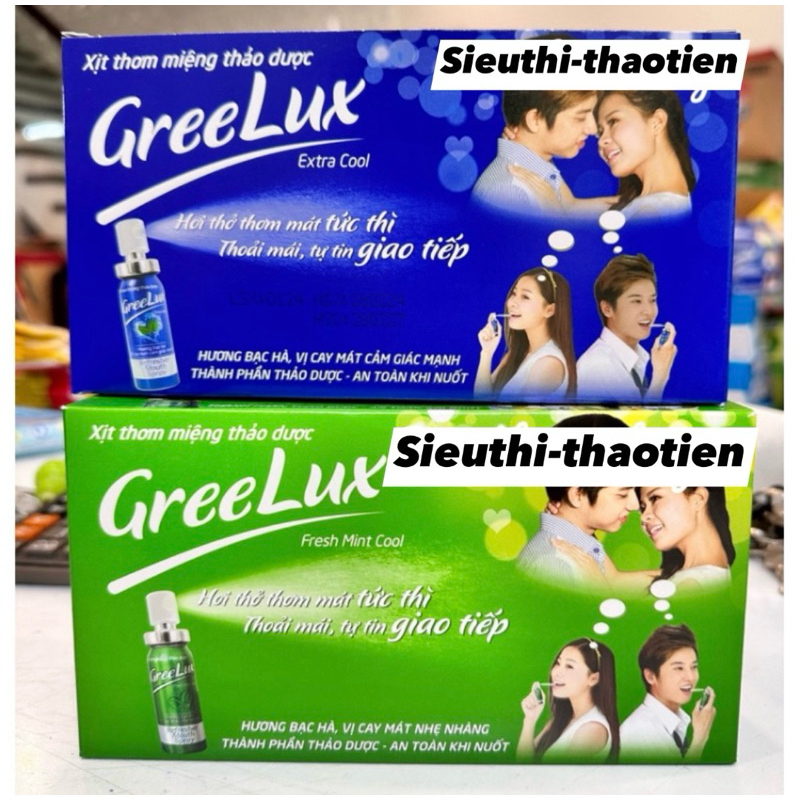 Hộp 12 Xịt Thơm Miệng Greelux Extra Cool Thảo Dược 12ml | Shopee Việt Nam