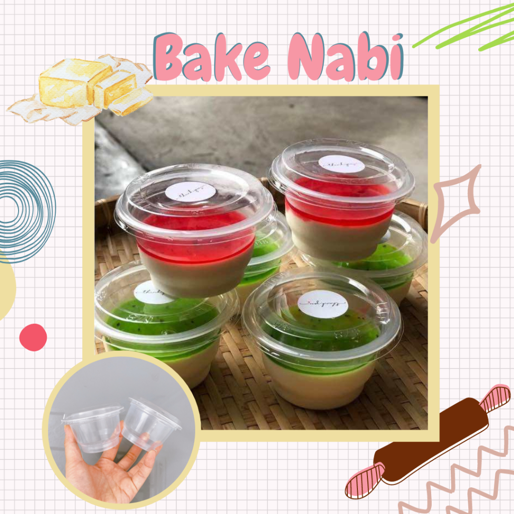 LỐC 10 HỦ/ 50 HỦ NHỰA 857 ĐỰNG RAU CÂU, BÁNH FLAN, TOPPING, ... DUNG ...