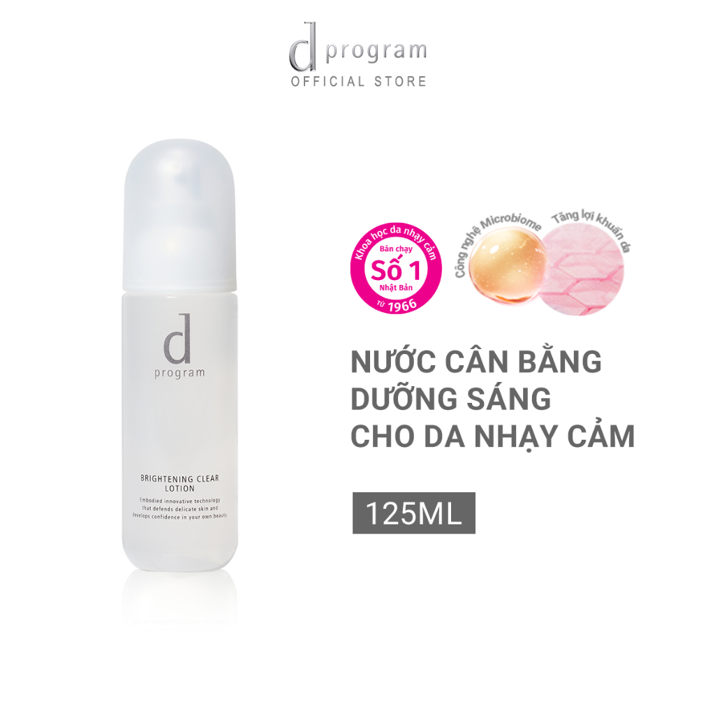 Ảnh Nước cân bằng dưỡng trắng cho da nhạy cảm Dprogram Microbiome Brightening Clear Lotion 125ml 2