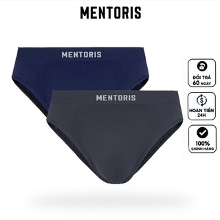 Combo 2 quần lót tam giác nam MENTORIS, dáng brief, mềm mại, kháng khuẩn, thoáng mát, CB2MBF06