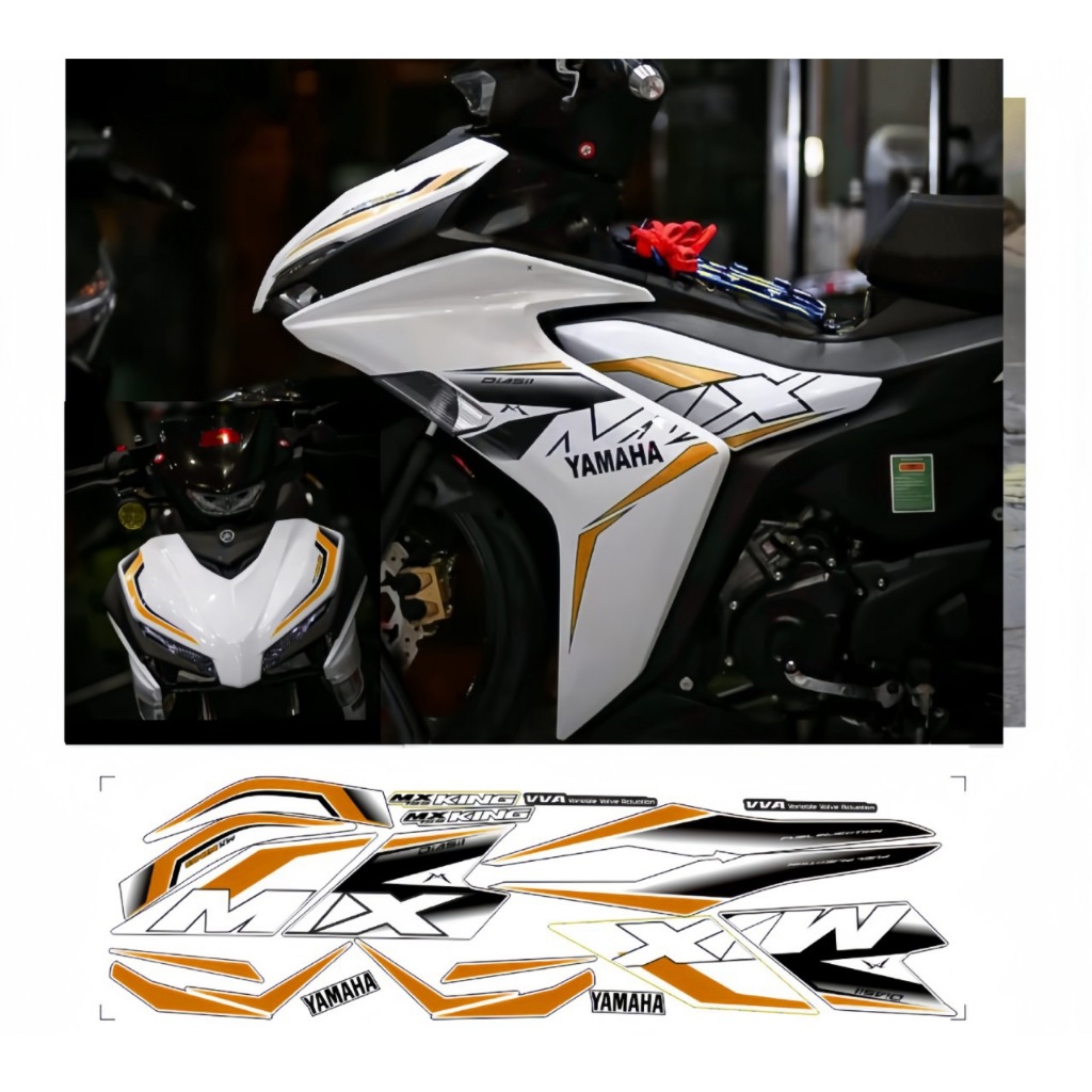 Tem rời EXCITER 155  mẫu mx kinh cao cấp chất liệu in 3 lớp PPF chống nước không phai màu