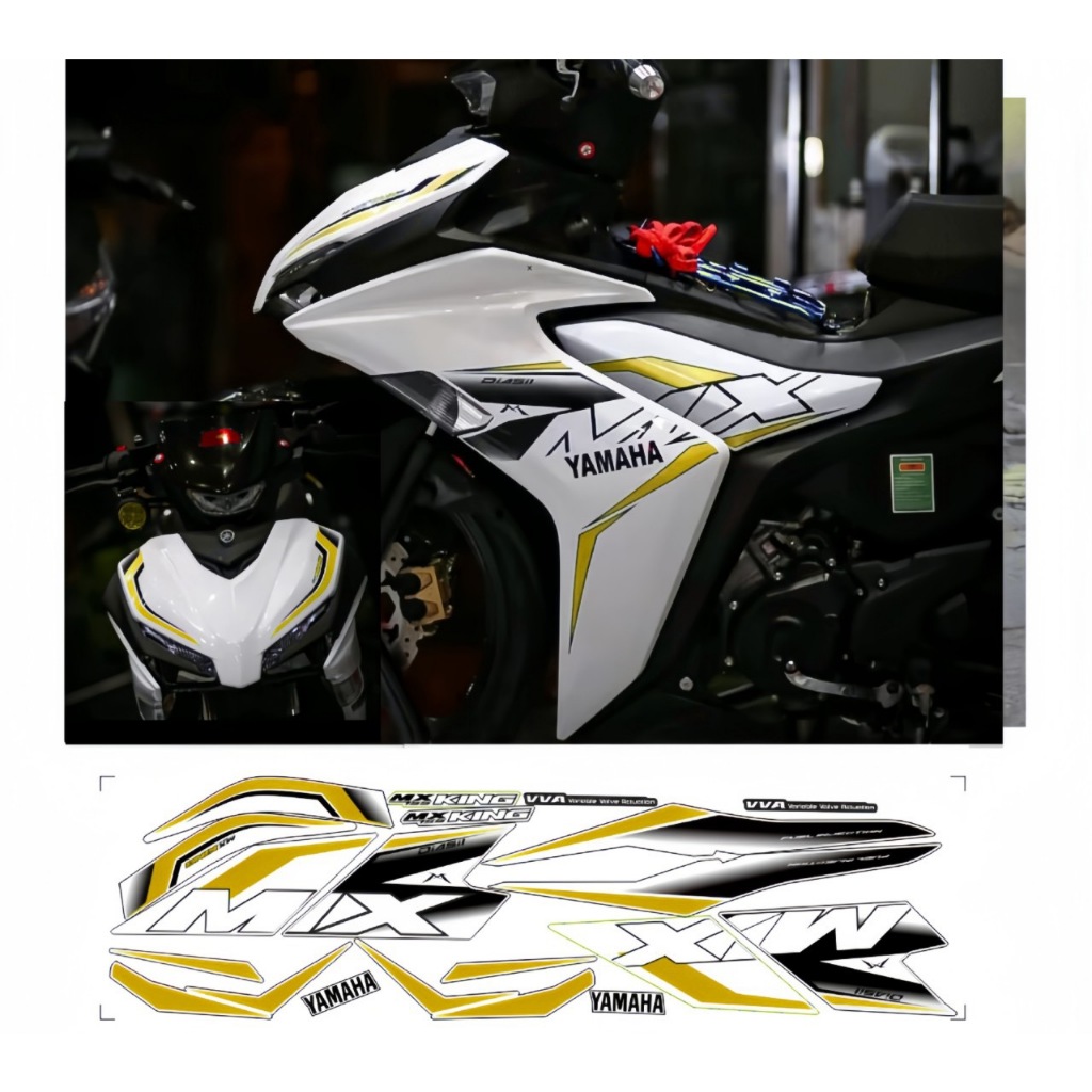 Tem rời EXCITER 155  mẫu mx kinh cao cấp chất liệu in 3 lớp PPF chống nước không phai màu