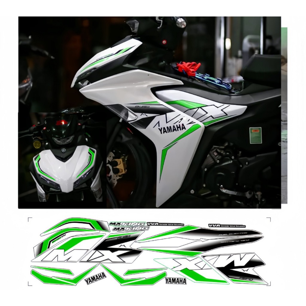 Tem rời EXCITER 155  mẫu mx kinh cao cấp chất liệu in 3 lớp PPF chống nước không phai màu